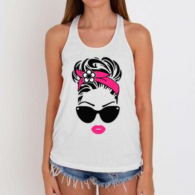 Rockabilly Girl Pin Up Style Retro 50s Sock Hop Party Pinup Women's Knotted Racerback Tank