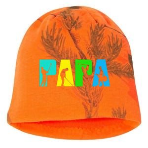 Retro Golfing Papa Golfer Golf Gifts For Fathers Day Kati - Camo Knit Beanie