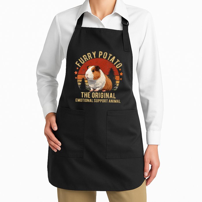 Retro Guinea Pig Furry Potato Vintage Guinea Pig Funny Apron