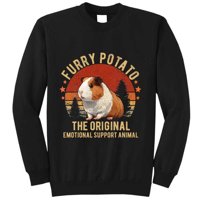 Retro Guinea Pig Furry Potato Vintage Guinea Pig Funny Sweatshirt