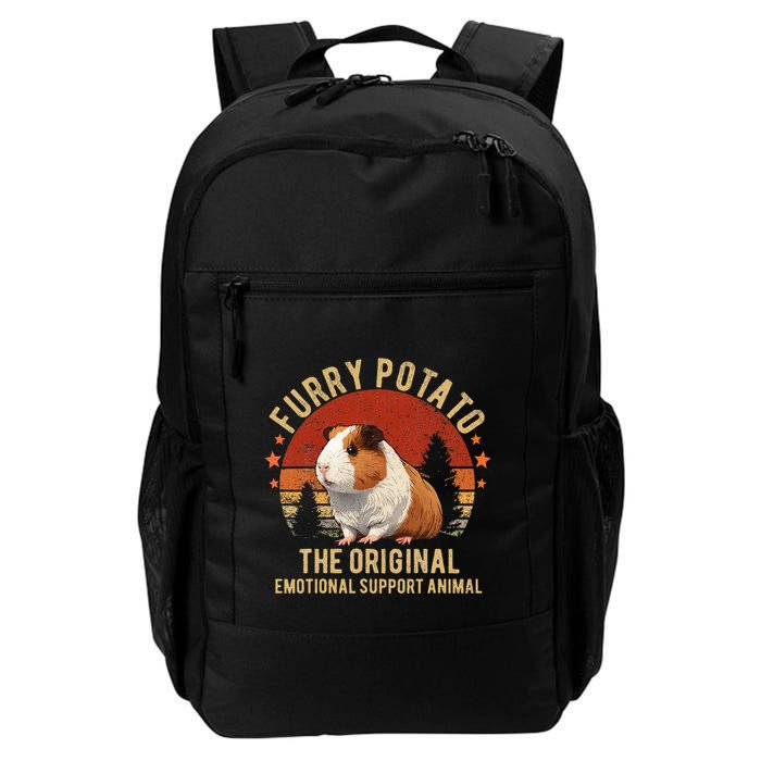 Retro Guinea Pig Furry Potato Vintage Guinea Pig Funny Backpack