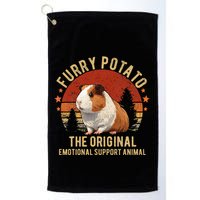 Retro Guinea Pig Furry Potato Vintage Guinea Pig Funny Golf Towel