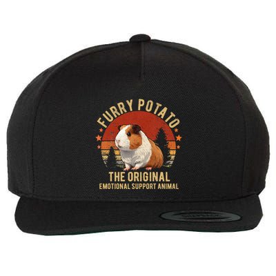 Retro Guinea Pig Furry Potato Vintage Guinea Pig Funny Wool Snapback Cap