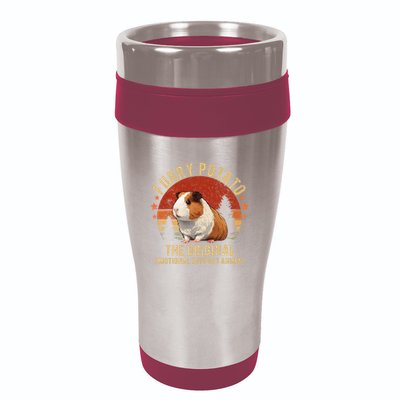 Retro Guinea Pig Furry Potato Vintage Guinea Pig Funny 16oz Travel Tumbler