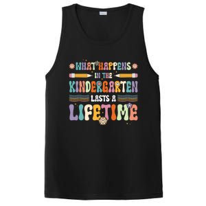 Retro Groovy Preschool Kindergarten Teacher Funny Gift PosiCharge Competitor Tank