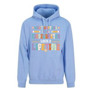 Retro Groovy Preschool Kindergarten Teacher Funny Gift Unisex Surf Hoodie