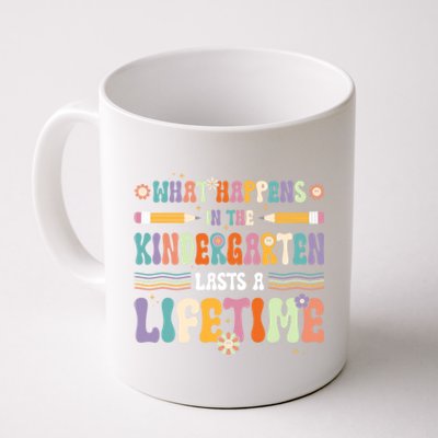 Retro Groovy Preschool Kindergarten Teacher Funny Gift Coffee Mug