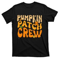 Retro Groovy Pumpkin Patch Crew Thanksgiving Fall Autumn T-Shirt