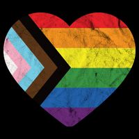 Retro Gay Pride LGBT Heart Stripe Pom Pom Beanie
