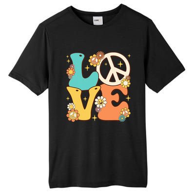 Retro Groovy Peace Sign Love 60s 70s Costume Hippie Theme Tall Fusion ChromaSoft Performance T-Shirt