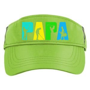 Retro Golfing Papa Golfer. Golf Gifts For Fathers Day Adult Drive Performance Visor