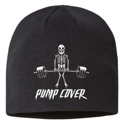 Retro Gym Pump Cover for Deadlift Enthusiasts Hilarious Gymer Gift Sustainable Beanie