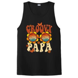 Retro Groovy Papa 70s Aesthetic 1970s Fathers Day PosiCharge Competitor Tank