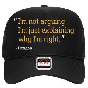 Reagan Gift Quote Personalized Funny Birthday Name Idea High Crown Mesh Back Trucker Hat