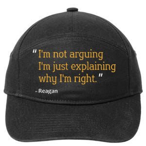 Reagan Gift Quote Personalized Funny Birthday Name Idea 7-Panel Snapback Hat