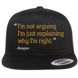 Reagan Gift Quote Personalized Funny Birthday Name Idea Flat Bill Trucker Hat