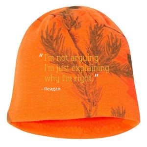 Reagan Gift Quote Personalized Funny Birthday Name Idea Kati - Camo Knit Beanie