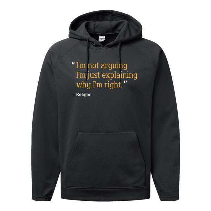 Reagan Gift Quote Personalized Funny Birthday Name Idea Performance Fleece Hoodie