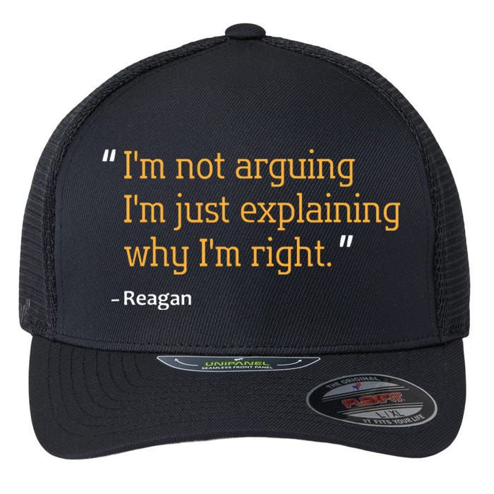 Reagan Gift Quote Personalized Funny Birthday Name Idea Flexfit Unipanel Trucker Cap