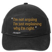 Reagan Gift Quote Personalized Funny Birthday Name Idea 7-Panel Snapback Hat