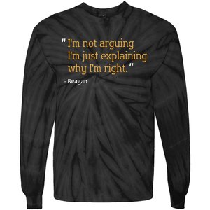 Reagan Gift Quote Personalized Funny Birthday Name Idea Tie-Dye Long Sleeve Shirt