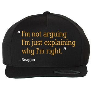 Reagan Gift Quote Personalized Funny Birthday Name Idea Wool Snapback Cap