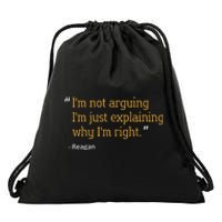 Reagan Gift Quote Personalized Funny Birthday Name Idea Drawstring Bag