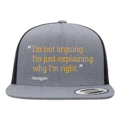 Reagan Gift Quote Personalized Funny Birthday Name Idea Flat Bill Trucker Hat