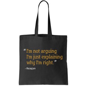 Reagan Gift Quote Personalized Funny Birthday Name Idea Tote Bag