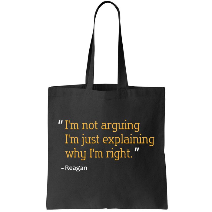 Reagan Gift Quote Personalized Funny Birthday Name Idea Tote Bag