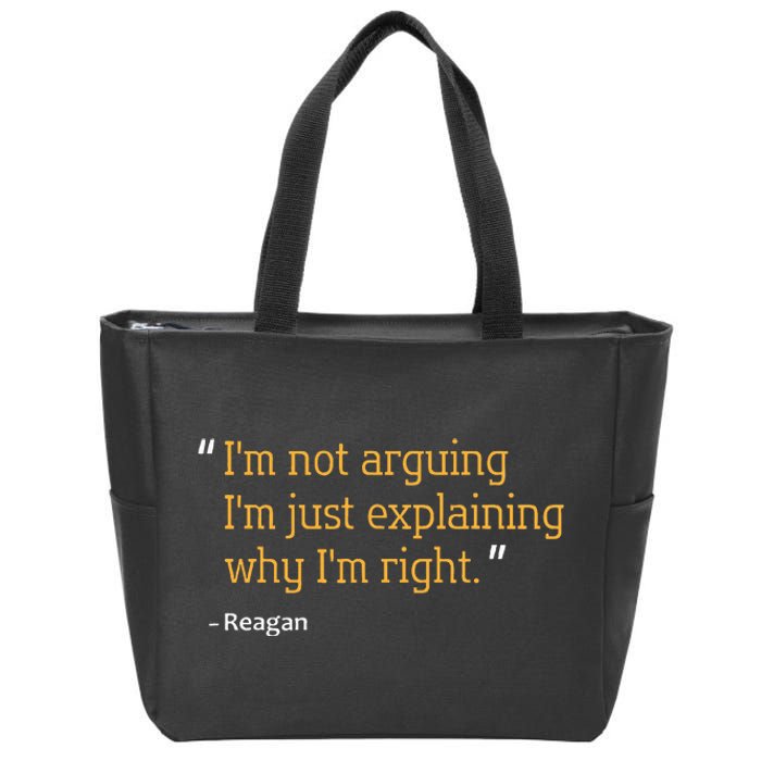 Reagan Gift Quote Personalized Funny Birthday Name Idea Zip Tote Bag