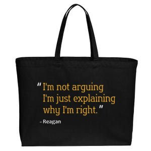 Reagan Gift Quote Personalized Funny Birthday Name Idea Cotton Canvas Jumbo Tote