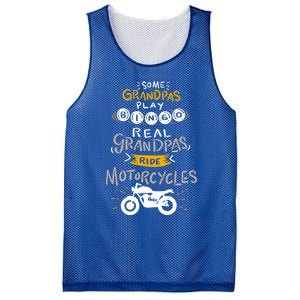 Real Grandpas Ride Motorcycles Gift For Grandfather Gift Mesh Reversible Basketball Jersey Tank