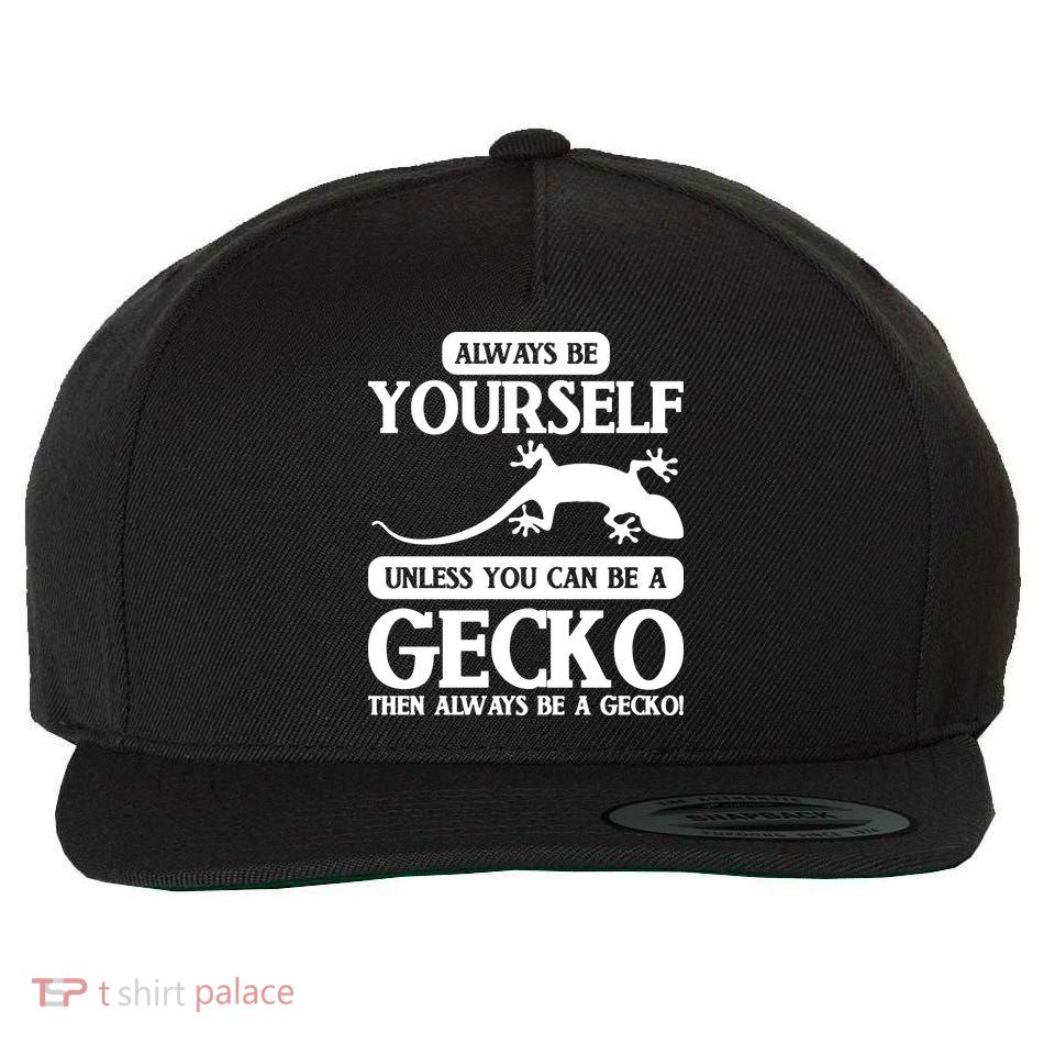 Reptile Gecko Wool Snapback Cap