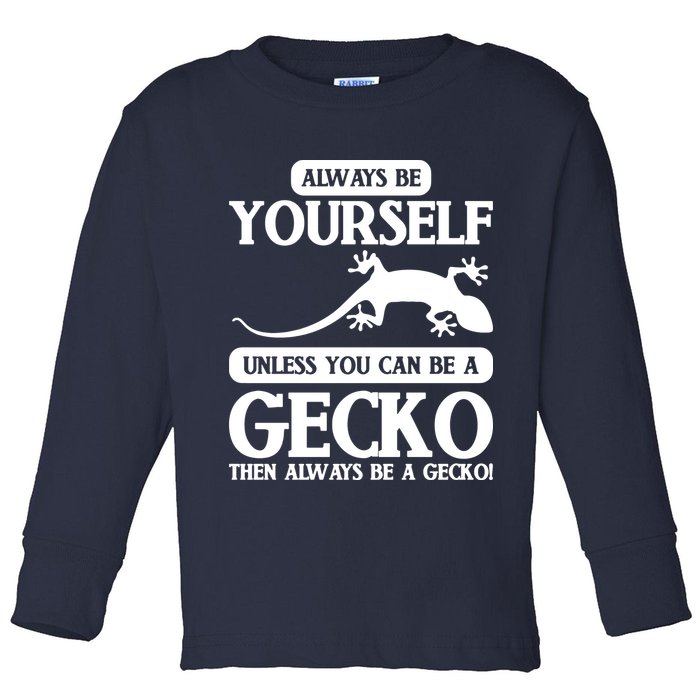 Reptile Gecko Toddler Long Sleeve Shirt