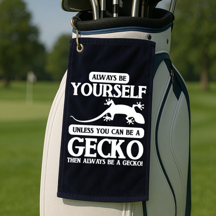 Reptile Gecko Golf Towel