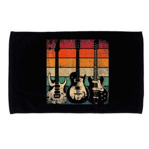 Retro Guitar Microfiber Hand Towel