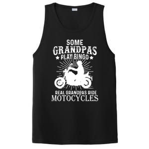 Real Grandpas Ride Motorcycles Funny Gift For Grandfather Funny Gift PosiCharge Competitor Tank