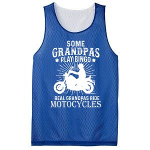 Real Grandpas Ride Motorcycles Funny Gift For Grandfather Funny Gift Mesh Reversible Basketball Jersey Tank