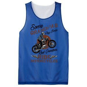 Real Grandpas Ride Motorcycles Quote For Grandpa Motorbikes Gift Mesh Reversible Basketball Jersey Tank