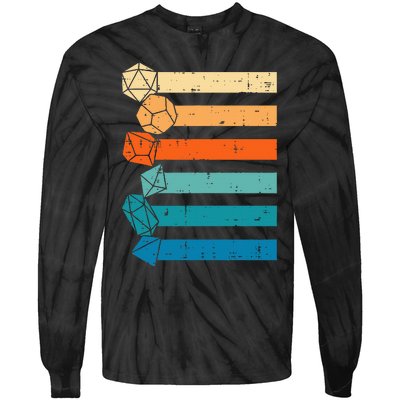 Rpg Gamer Retro Role Playing Game Tie-Dye Long Sleeve Shirt