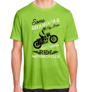 Real Grandpas Ride Motorcycles Quote For Grandpa Motorbikes Gift Adult ChromaSoft Performance T-Shirt