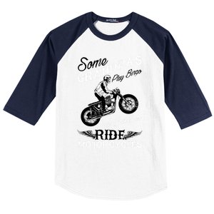 Real Grandpas Ride Motorcycles Quote For Grandpa Motorbikes Gift Baseball Sleeve Shirt