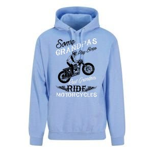 Real Grandpas Ride Motorcycles Quote For Grandpa Motorbikes Gift Unisex Surf Hoodie