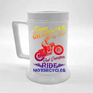 Real Grandpas Ride Motorcycles Quote For Grandpa Motorbikes Gift Beer Stein