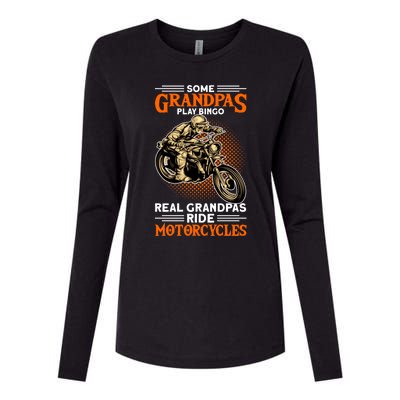 Real Grandpas Ride Motorcycles Great Gift Womens Cotton Relaxed Long Sleeve T-Shirt