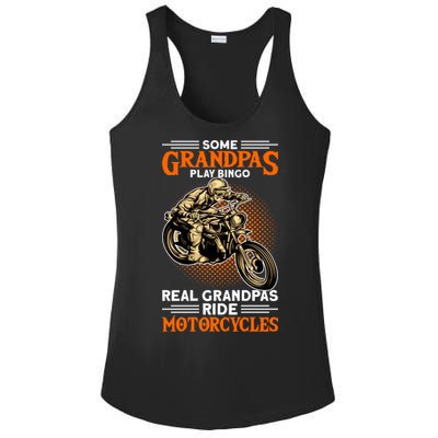 Real Grandpas Ride Motorcycles Great Gift Ladies PosiCharge Competitor Racerback Tank