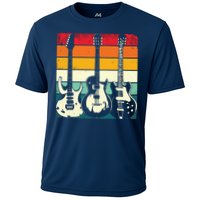 Retro Guitar Cooling Performance Crew T-Shirt