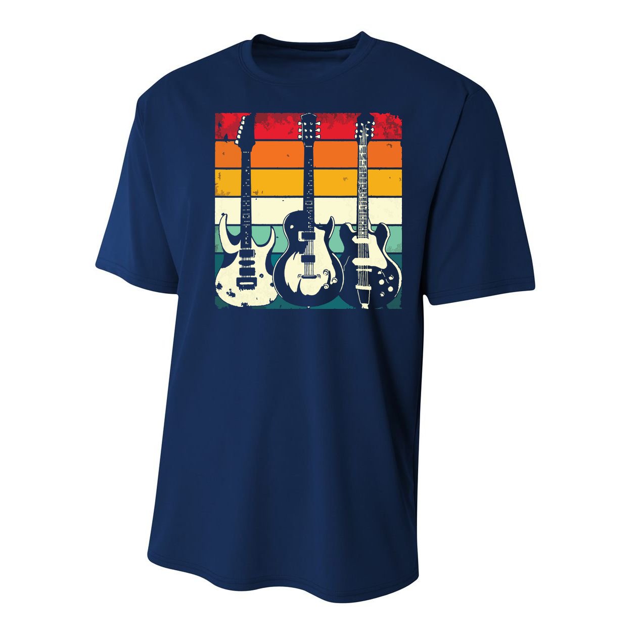 Retro Guitar Youth Performance Sprint T-Shirt