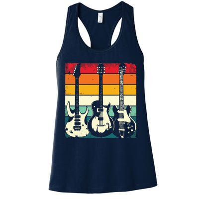 Retro Guitar Womens Tank Top